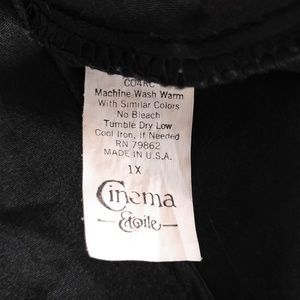 Cinema Tops - Cinema Etoile Black Tank Camisole Size 1X Plus Cinema Tops - Cinema Etoile Black Tank Camisole Size 1X Plus